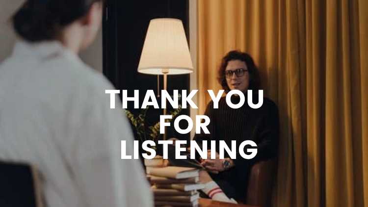 professional thank you for listening